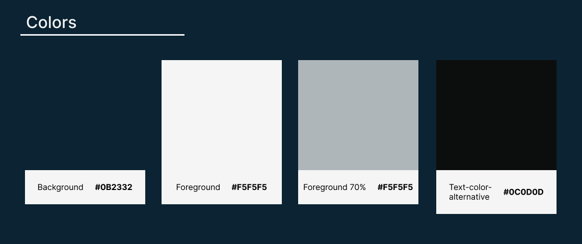 Skylight color palette